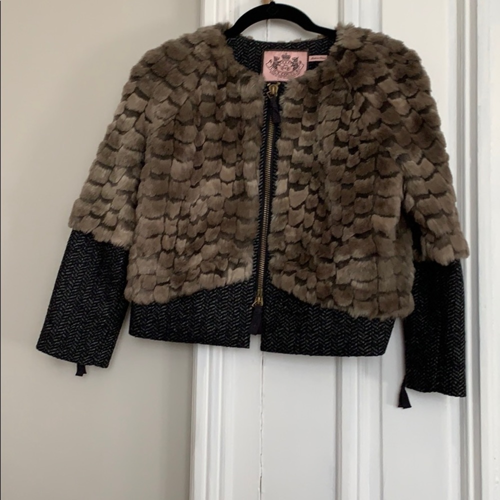 Faux fur jacket
